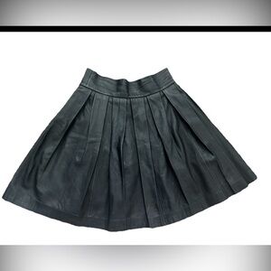 Marciano Women’s Leather Mini Skirt Black Size 4 (0652)